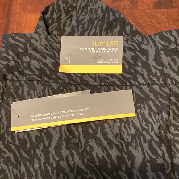 JM Collection Pants Women’s Medium Tonal Zebra Black Slim Legs NWT - Picture 4 of 8